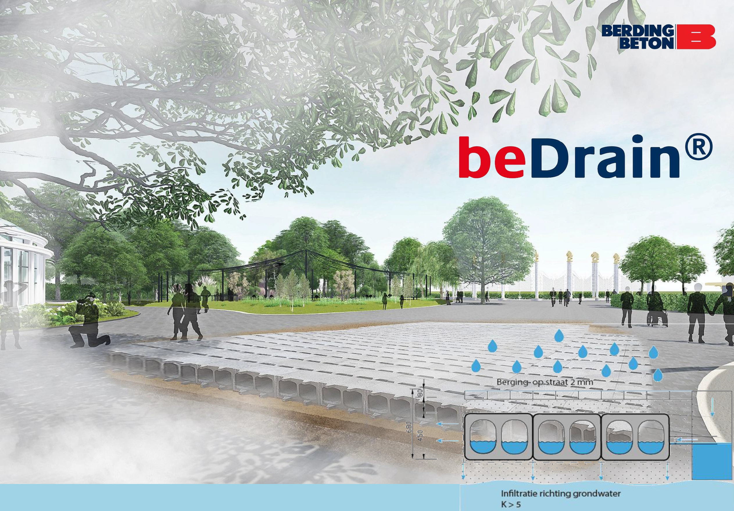 Voorkant beDrain brochure